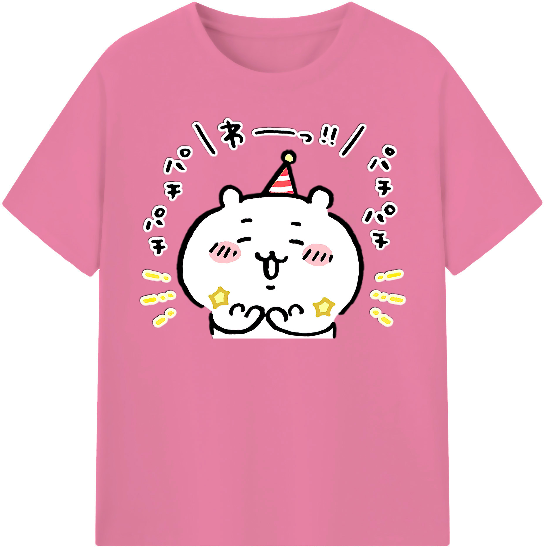 （画像用） ちいかわ ちいかわ Chii-kawa chiikawa 綿100％半袖Tシャツ（フロントプリント）